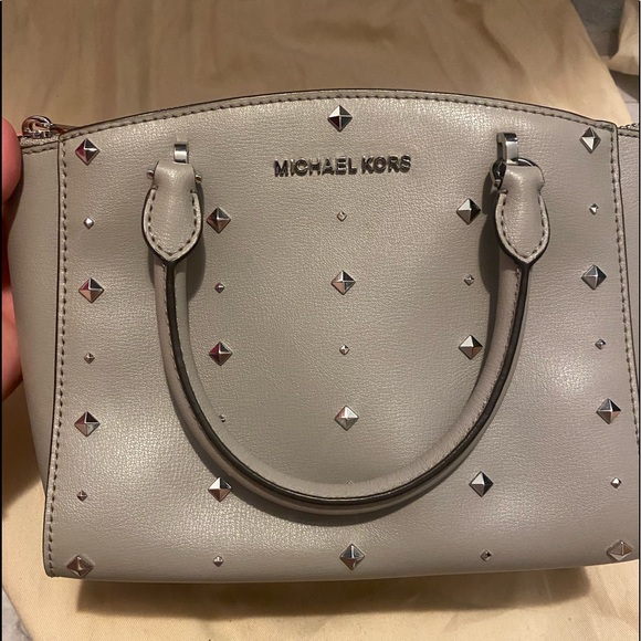 Mk vintage grey stud satchel no longer made good condition - Picture 5 of 6